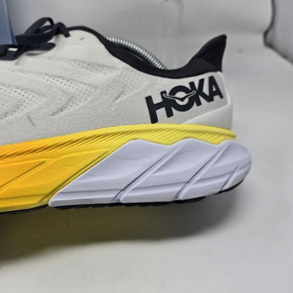 Hoka One One Mens 11.5 D Arahi 6 Nimbus Cloud Black Orange Running Shoes main image 11